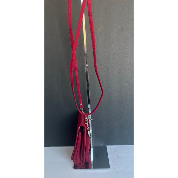 Travelon Travel Red Nylon Polyester Multi Pocket/Slot Crossbody Purse Fanny Pack - Picture 2 of 12